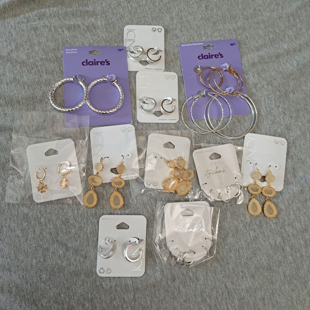 Lot of 11 Sets of Claire's Earrings